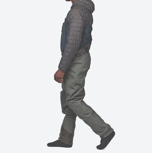 Waders de pêche et de chasse unisexe coupe-vent en softshell camouflage, isolés, respirants, avec bottes intégrées, hauteur poitrine, blanc, 1600 - Product Image 2