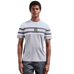 T-shirt Homme Color Block en Coton Mercerisé Premium à Manches Courtes – Haut Décontracté Tendance – Logo Personnalisé – Vente en Gros – Fabricant de Vêtements - Product Image 1