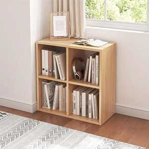 2 Tier Wooden Desktop Bookshelf Organizer <b>Tabletop</b> <b>Storage</b> Rack with Stationery Holder Office Supplies Desk Stand for Study - Product Image 3