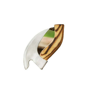 Hacha de Pizza Burraq Hecha a Mano con Acero al Carbono, Mango de Madera de Palisandro, Funda de Cuero, Hacha Industrial para Bricolaje, Camping y Actividades al Aire Libre, Regalo para el Día del Padre - Product Image 6