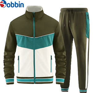 Conjuntos deportivos de invierno con logotipo personalizado, chándales de algodón y forro polar unisex, conjunto para correr transpirable, chándales extragrandes de peso pesado para hombre - Product Image 3