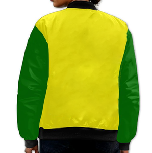 New Arrival Two Tone Bomber Women <b>Jacket</b> Embroidered Patch Zip Up Varsity Collage <b>Jacket</b> Custom Greek Letter Logo Sorority - Product Image 2