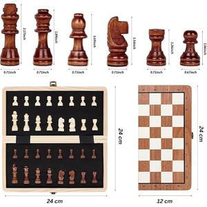 High-quality Eco-Friendly Luxury Wooden Chess Board Set with Magnetic Storage - Product Image 6