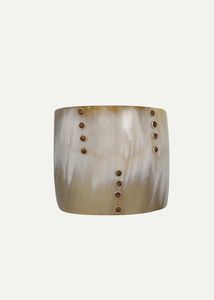 Brazaletes de cuerno de búfalo pulido de estilo vintage y ecológicos para mujer, ideales para regalos de fiesta o boda, procedentes de la India por HF CRAFTS. - Product Image 2