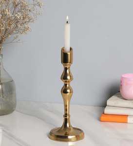 Juego de Portavelas Monarca Portátiles de Aluminio Dorado Hechos a Mano, Ecológicos, para Uso Religioso, Decoración Moderna para el Hogar, Duraderos - Product Image 3