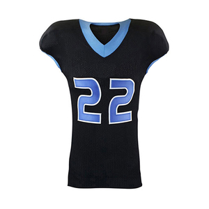 Fabricant d'uniformes de football américain, maillots de football américain noir et bleu, vente en gros d'uniformes de football, ensemble de vente en gros d'uniformes de football - Product Image 5