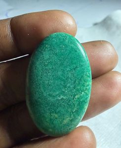 Jade natural verde Paradise Cabochon, colgante de cristal suelto de diseño, gema para la fabricación de joyería curativa - Product Image 3