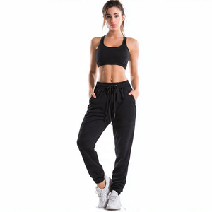 Pantalon de survêtement évasé léger décontracté pour femme, avec cordon de serrage, coupe ample, style streetwear, pour l'entraînement et le fitness, en polaire, automne-hiver - Product Image 5