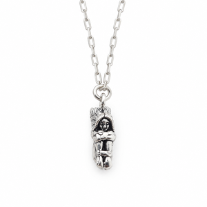 Pendentif ange gardien en argent sterling 925, figurine d'ange ailé, sculpture vintage, bijoux religieux pour femmes et hommes - Product Image 4