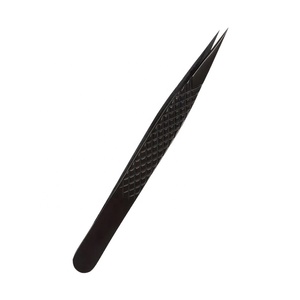 Pinzas para Pestañas de Alta Calidad, Rectas y Puntiagudas en Color Negro Belleza de Gray Rocks - Product Image 3