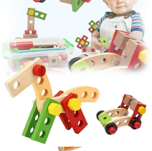 Adorable kit de montaje de animales y vehículos de madera. Incluye tornillos y herramientas. Disponible a precios de mayorista. - Product Image 3