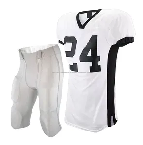 Best Latest American Football Jerseys and Uniform Sets Breathable 100% Polyester Customized Colors & Logos Plus Size - Product Image 4
