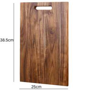 Planche à découper rectangulaire en bois massif, faite à la main, antidérapante, design minimaliste, surface polie, par UO - Product Image 4