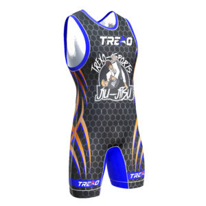 ชุดซับลิเมชั่นสำหรับนักมวยปล้ำชาย-ชุดแข่งขันทีม OEM True Star Wear - Product Image 6