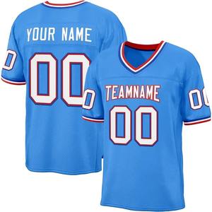 เสื้อฟุตบอลชิคาโกขายส่งสำหรับผู้ชาย ผ้าสแปนเด็กซ์/คอตตอน/ใยไผ่ ระบายอากาศได้ดี พิมพ์ลายแบบซับลิเมชั่น น้ำหนัก 350 กรัม ทรงแอธเลติก ปรับแต่งได้ - Product Image 2