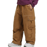 Pantalon de ski cargo ample grande taille unisexe imperméable coupe-vent pour homme – Nouvelle collection