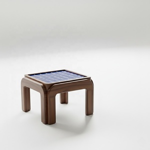 Contemporary <b>Side</b> <b>table</b> & Coffee <b>Table</b> with solid wood base and Tile Top - Product Image 4