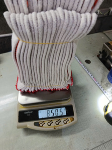 Whole sales white yarn cotton PVC dotted Safety Gloves All size 10 Gauges 12 pairs <b>polybag</b> general purposes Vietnam Manufacturer - Product Image 2