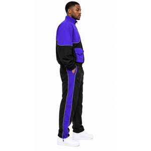 Conjunto Deportivo Cortavientos 2027, Colores Personalizados, Logotipo Personalizado, Hombros Caídos, Impermeable, Chaqueta y Pantalón de 2 Piezas con Cierre - Product Image 4