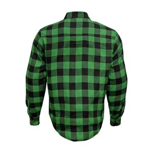 Chemise en flanelle unisexe 2026 Moto 100% coton, intérieur thermique, coutures renforcées, finition brossée, col montant, respirante, marque privée - Product Image 2