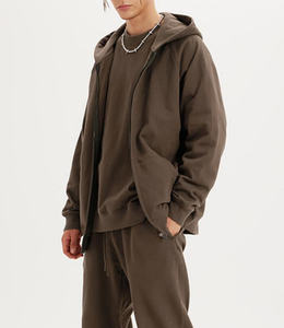 Sweat-shirt à capuche surdimensionné personnalisé pour hommes, en molleton de coton épais, style streetwear, à épaules tombantes, vente en gros - Product Image 3