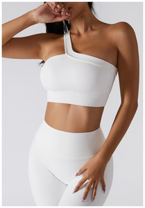 Conjunto de Yoga Acanalado al por Mayor: Leggings y Top Deportivo de Un Hombro para Fitness - Product Image 3