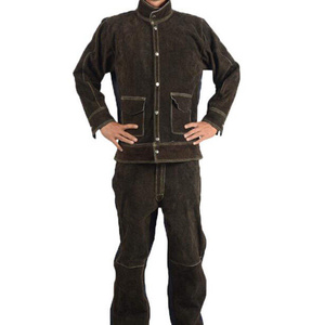 Veste de soudeur en cuir de vachette de qualité supérieure pour hommes, résistante au feu, résistante à la chaleur, antistatique, vêtements de sécurité de niveau professionnel - Product Image 2