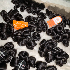 Extensions de cheveux naturels noirs Remy à double trame, ondulés, 100% cheveux humains vietnamiens - Product Image 3
