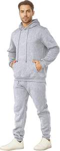 Ensemble de survêtement pour homme personnalisé de haute qualité, 2 pièces, sweat-shirt à capuche et jogging décontractés, tenue de sport - Product Image 2