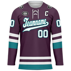 OEM Custom Ice Hockey Team Jersey 100% Polyester Sublimation Printed Pakistan Supplier Wholesale Export USA Buyers Bulk - Product Image 4