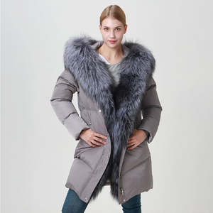 Chaqueta Corta de Mezclilla Impermeable para Mujer, con Capucha, Acolchada, Brillante, Talla Grande, para Invierno - Product Image 1