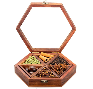 Wood Spice <b>Box</b> Top Quality Wood Spice <b>Box</b> Household Kitchen <b>Herb</b> And Spice <b>Box</b> Wholesale Price - Product Image 5