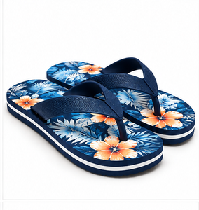 Sandales de plage en gros à lanières côtelées pour l'été, usage décontracté en extérieur, tongs confortables antidérapantes - Product Image 3