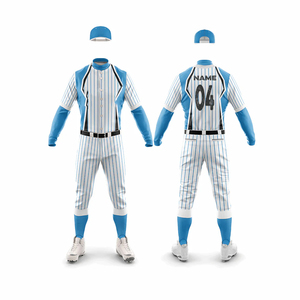 Camisetas de béisbol con cuello en V para hombre, transpirables, con logo sublimado, conjuntos de uniformes en blanco para equipos, al por mayor, con la mejor calidad a bajo precio. - Product Image 1