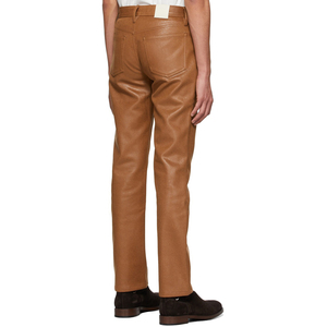 Pantalones de Cuero Ligeros con Logotipo Personalizado para Hombre, Color y Diseño Personalizados de Alta Calidad, Gran Venta - Product Image 3