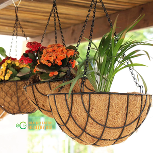Jardinières suspendues en fibre de coco |   Personnalisation OEM, Vente en gros et Approvisionnement direct d'usine du Vietnam - Product Image 1