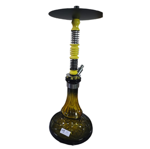Elegant <b>Hookah</b> Shisha Showcase <b>Pipe</b> Crafted with Premium Metal Finish for Home Lounge Café Decor and Collector Collection - Product Image 1