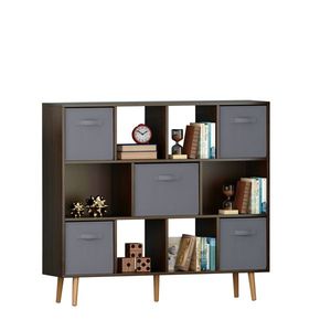 Brown Bookshelf Elegant Bookcases for Home Office or Library Use - Product Image 3