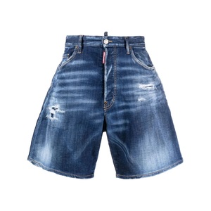 Pantalones Cortos de Mezclilla Personalizables para Hombre, Estilo Veraniego, Lavado Desgastado Azul, Corte Holgado, Fabricante y Proveedor OEM Confiable - Product Image 6