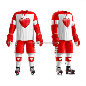 Maillots de hockey sur glace personnalisés, design jersey, uniformes de haute qualité, prix bas, service OEM, couleurs et logo personnalisables, séchage rapide, coupe-vent, 100% - Product Image 4
