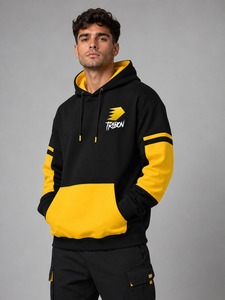 Sweat à capuche oversize pour homme en molleton 100 % coton, finition lavée, offrant chaleur, respirabilité et confort - Product Image 6