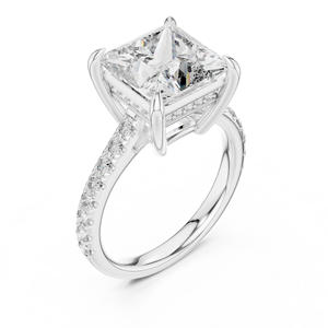 Bague de fiançailles solitaire en or 18 carats avec diamant de laboratoire serti à griffes, style de luxe certifié IGI pour femme, idéale pour les mariages et les soirées - Product Image 3