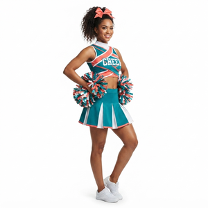 Fabricant d'uniformes de cheerleading pour commandes d'équipes personnalisées avec vêtements de sport de qualité supérieure, robe de performance pour la danse et le cheerleading - Product Image 1