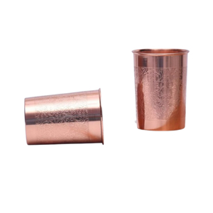 Wholesale Hammered Copper Tumbler Handcrafted Pure Copper Drinking Cups For Detox Water Luxury Metal Drinkware For <b>Weddings</b> - Product Image 3