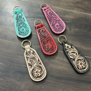 Handcrafted Hand <b>Tooled</b> Leather Hat <b>Clip</b> Rustic Western Hat Holder with Strong Grip Ideal for Outdoor Travel Hiking & Gift Items - Product Image 5