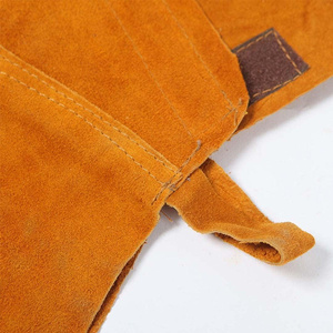 Cowhide Split Leather Heavy Duty Welding Shoe Cover Abrasion Resistant Firefighting Construction Gaiter Safety Clothing - Product Image 3