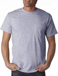 Camisetas de Manga Corta para Hombre, Estilo Informal, Cuello Redondo, 100% Algodón Grueso, con Bolsillo y Logotipo en la Parte Delantera - Product Image 3