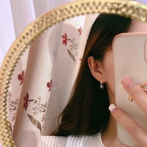 Nouvelles boucles d'oreilles en argent pur S925 de 11-12 mm avec micro-défauts, couleur assortie, perles naturelles françaises dorées, style bloc de couleur - Product Image 4