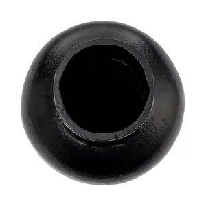 Vase de table minimaliste en métal noir Drift, décoration artisanale pour le salon - Product Image 6