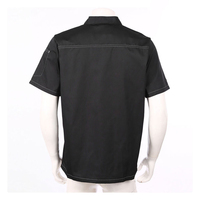 Nouvelles uniformes de chef au design optimal, unisexes, en polyester/coton tissé, lavables, personnalisables, impression sérigraphique, manches courtes, faible MOQ